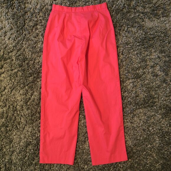 Vintage 1990s Bob Mackie Studio Pink Pants Cotton blend Zipper Size 4 - Picture 3 of 4